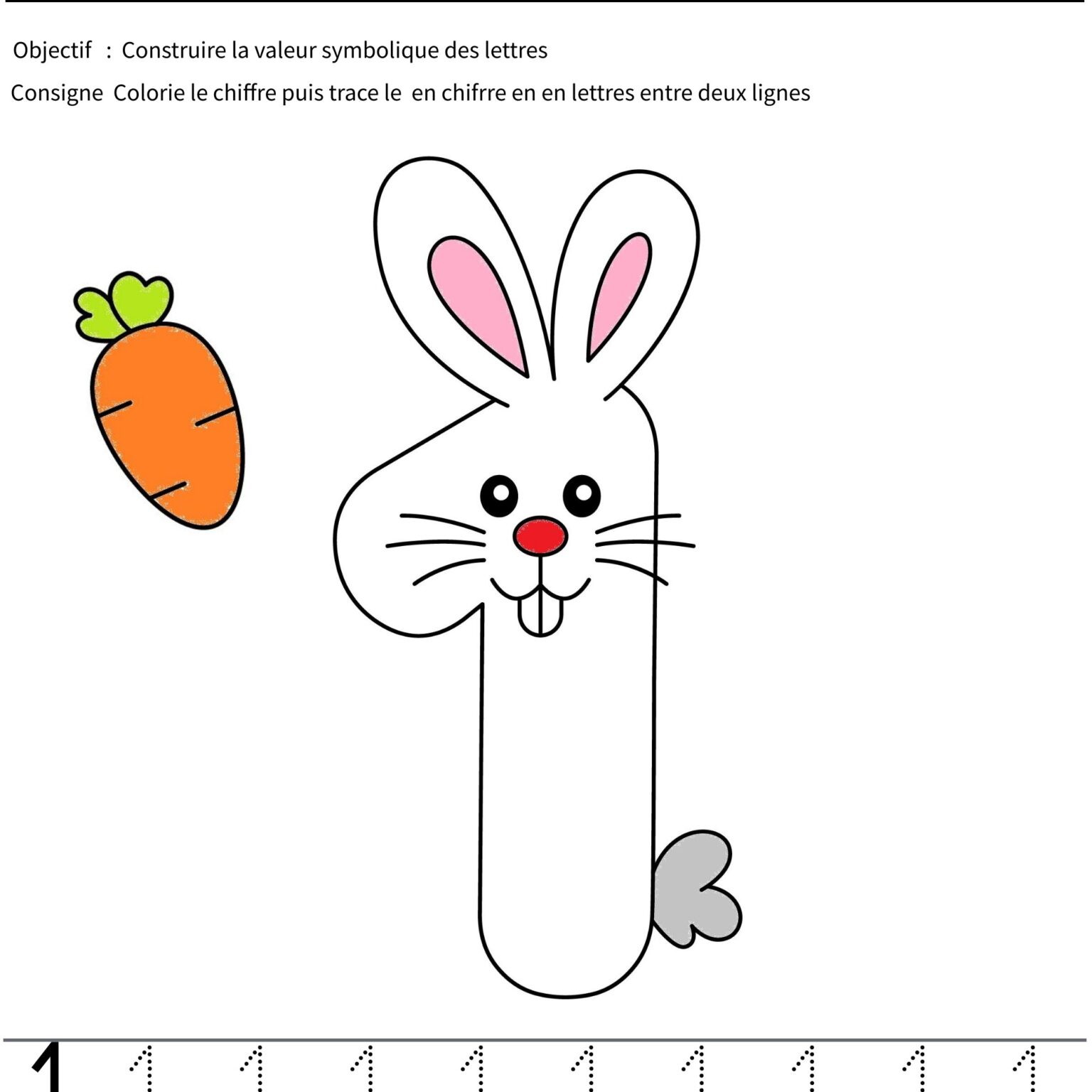 Mon cahier d'écriture des chiffres de Pâques