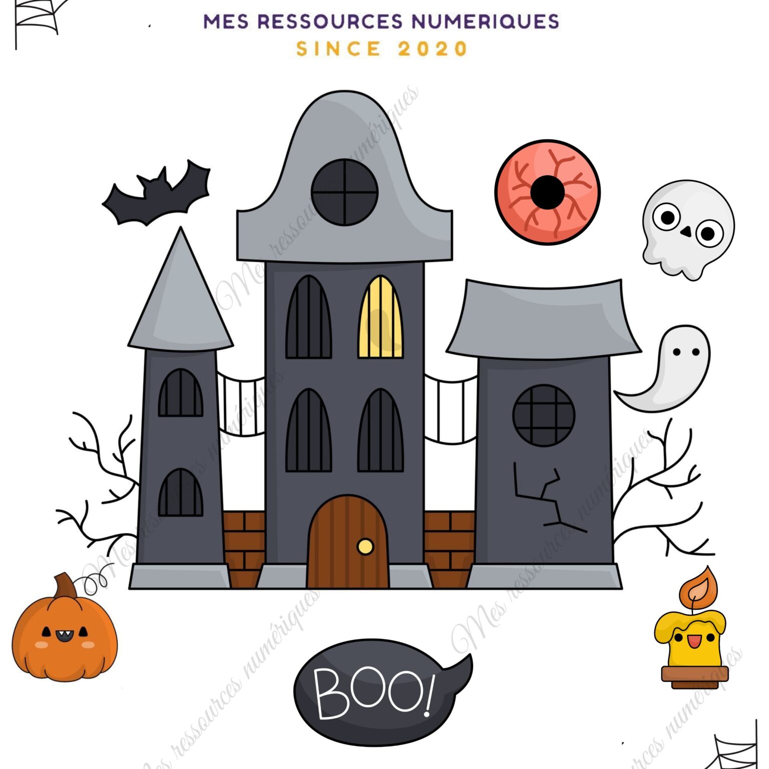Mon cahier d'activités d'Halloween 2023 - OFFERT AVEC LOGO ET FILIGRANE
