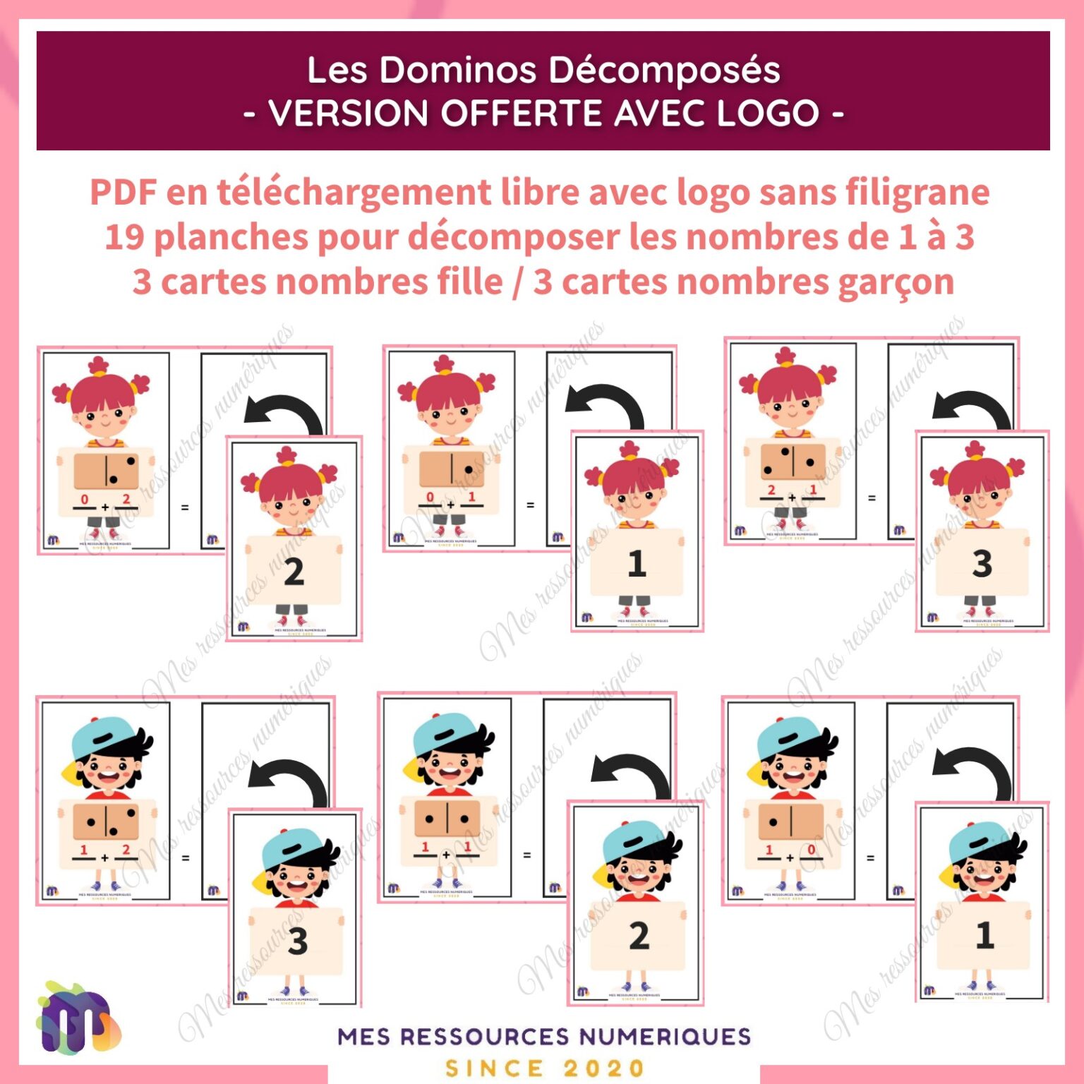 Les Dominos Décomposés - OFFERT AVEC LOGO